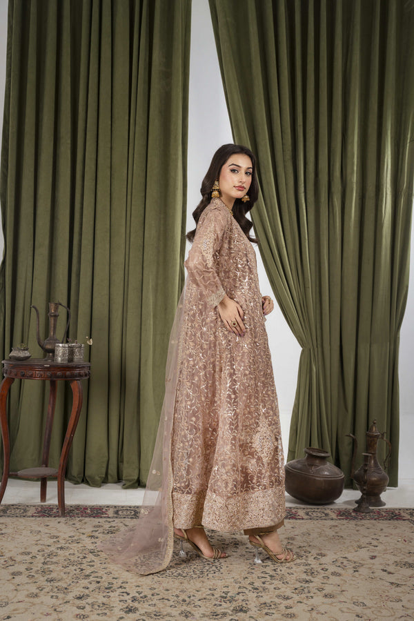 Harika brown pearl coat