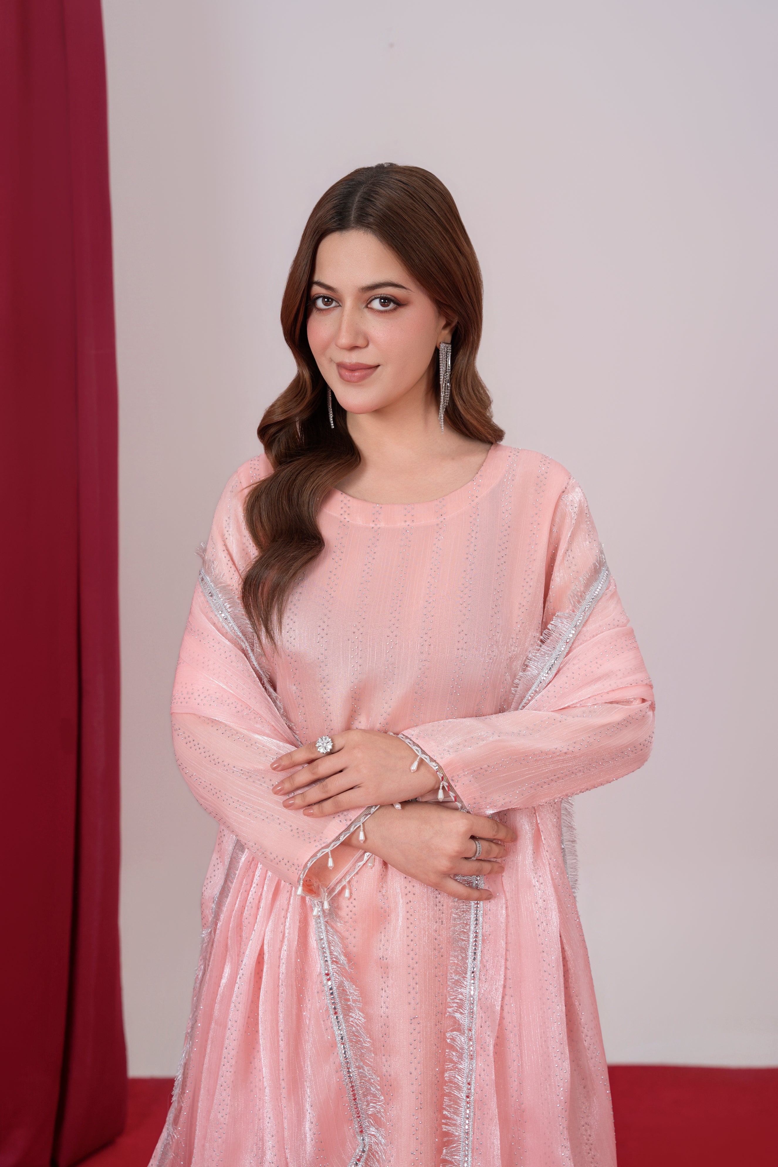 Zahra Soft Peach Pink