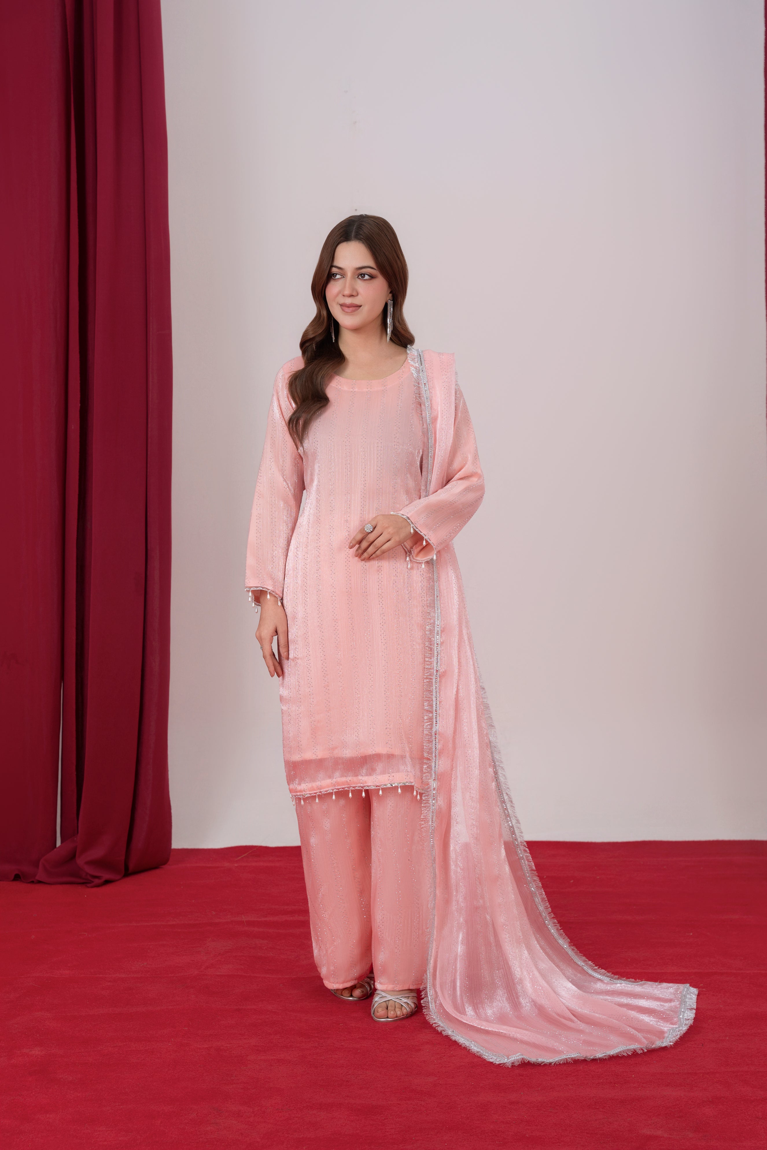 Zahra Soft Peach Pink