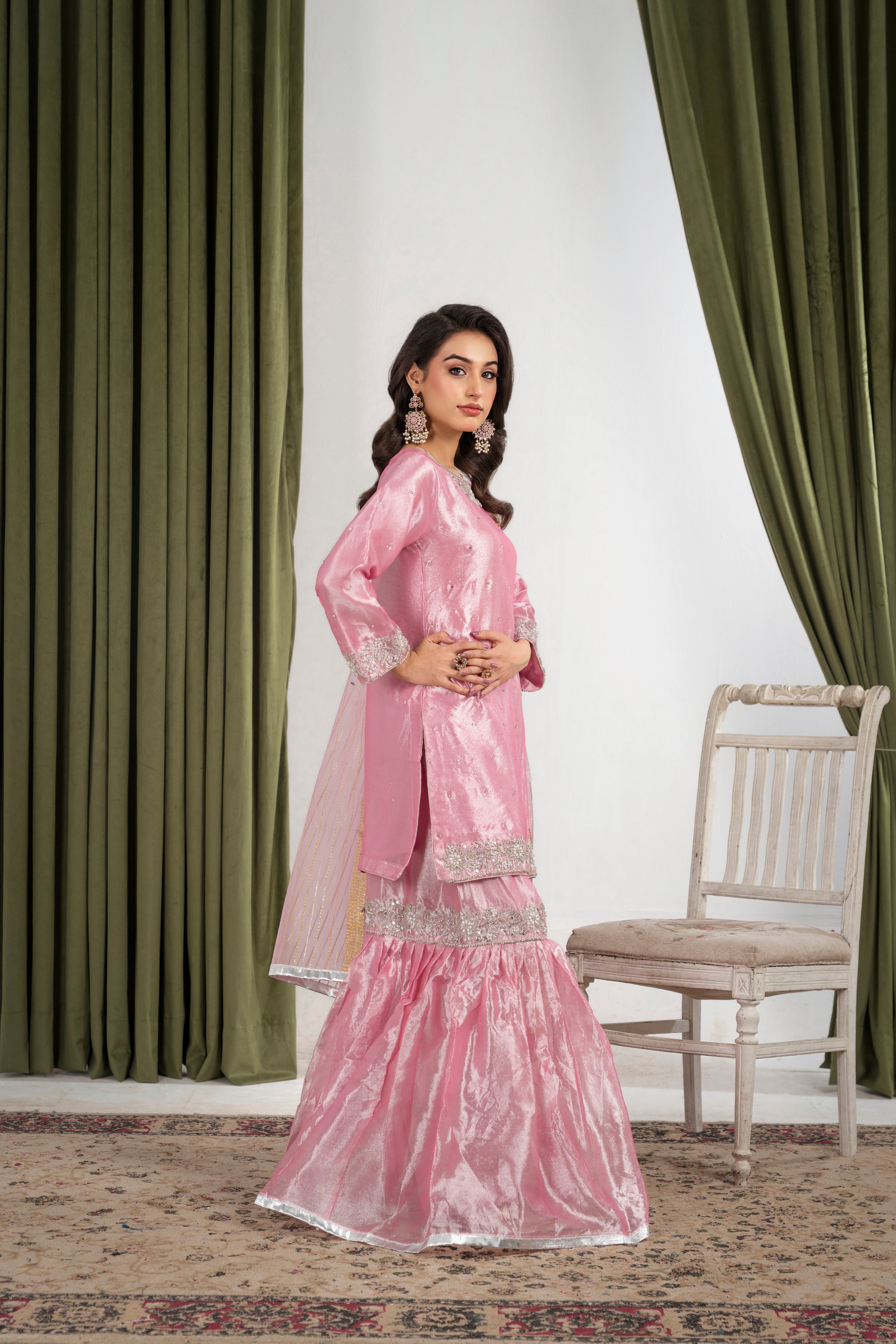 Farshi gharara Pink