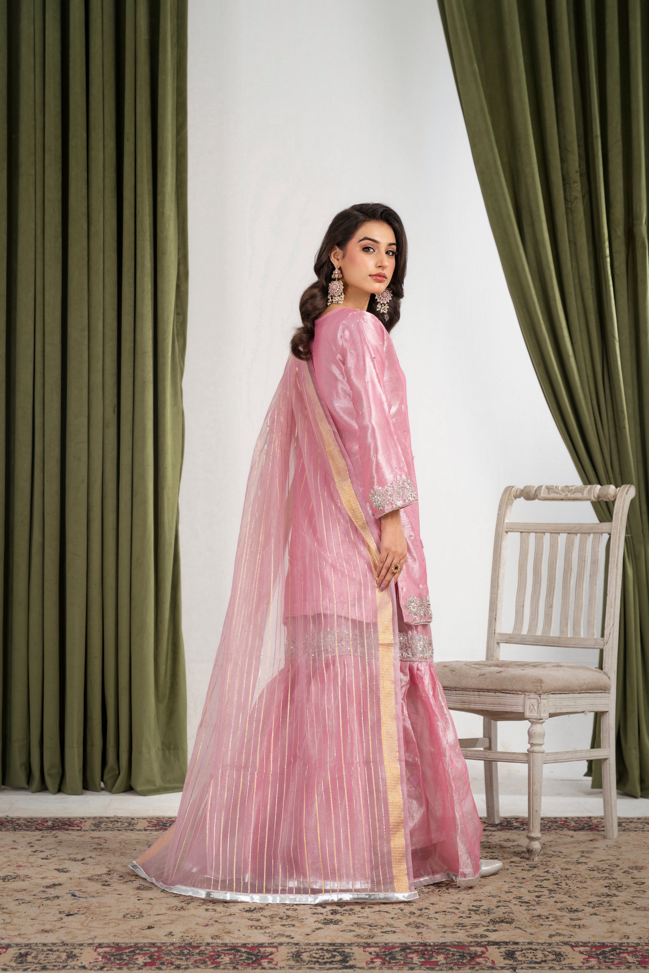 Farshi gharara Pink