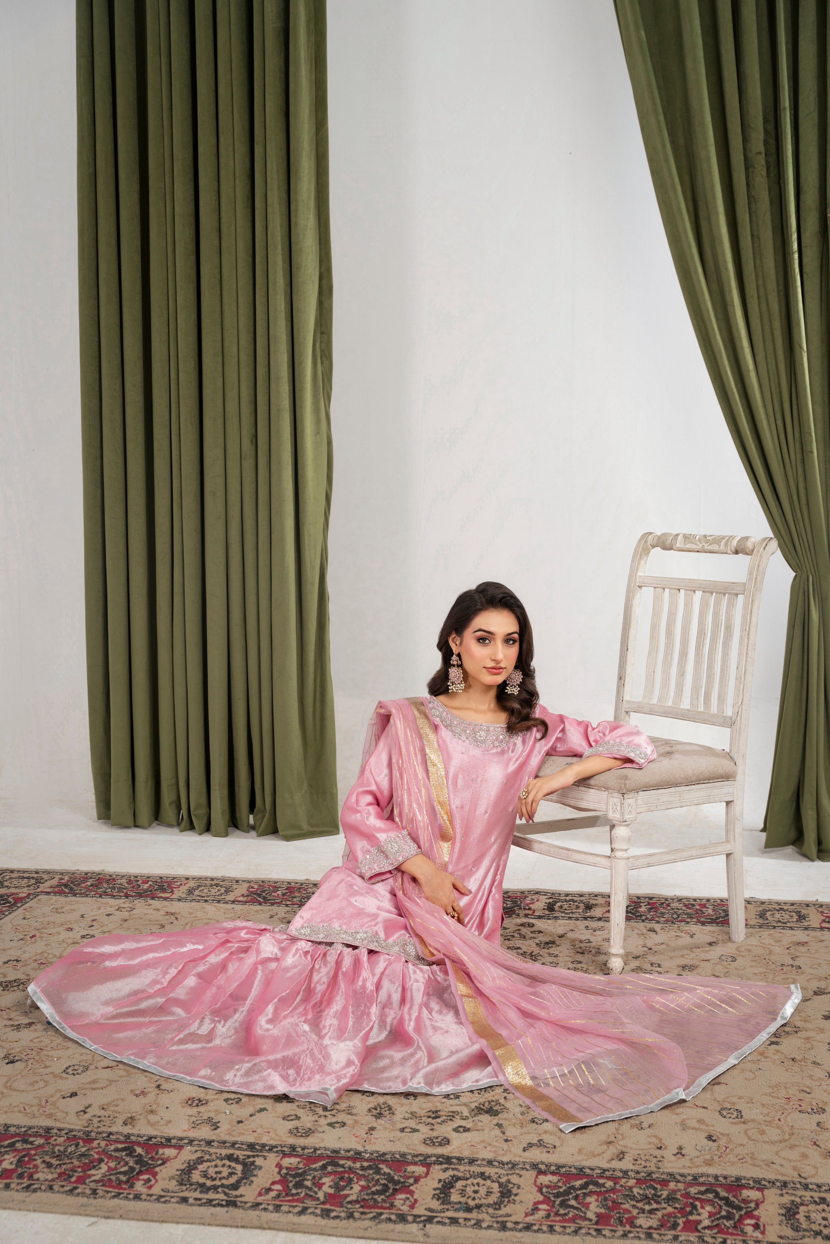 Farshi gharara Pink