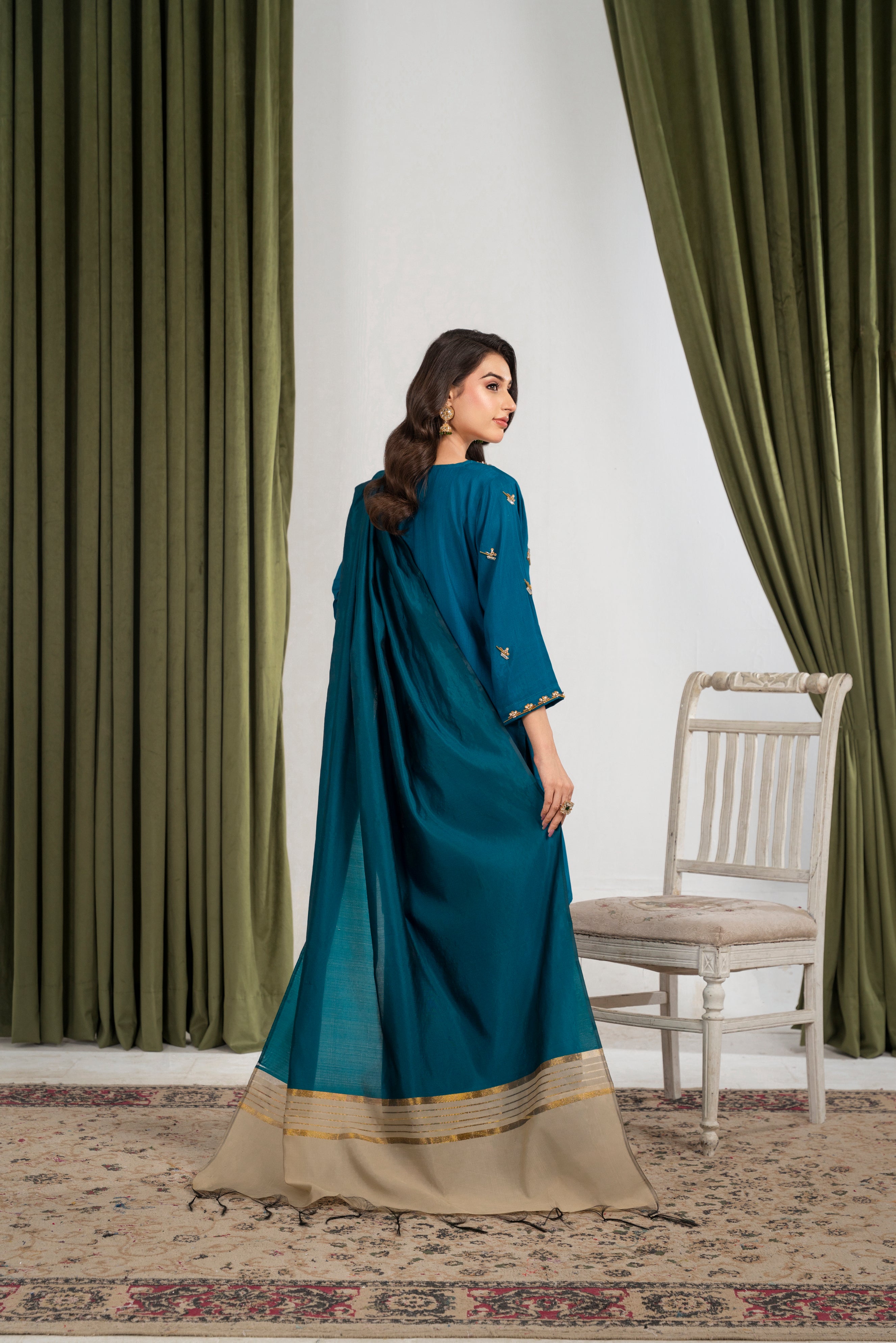 IZEL 2 Raw Silk Zinc Blue