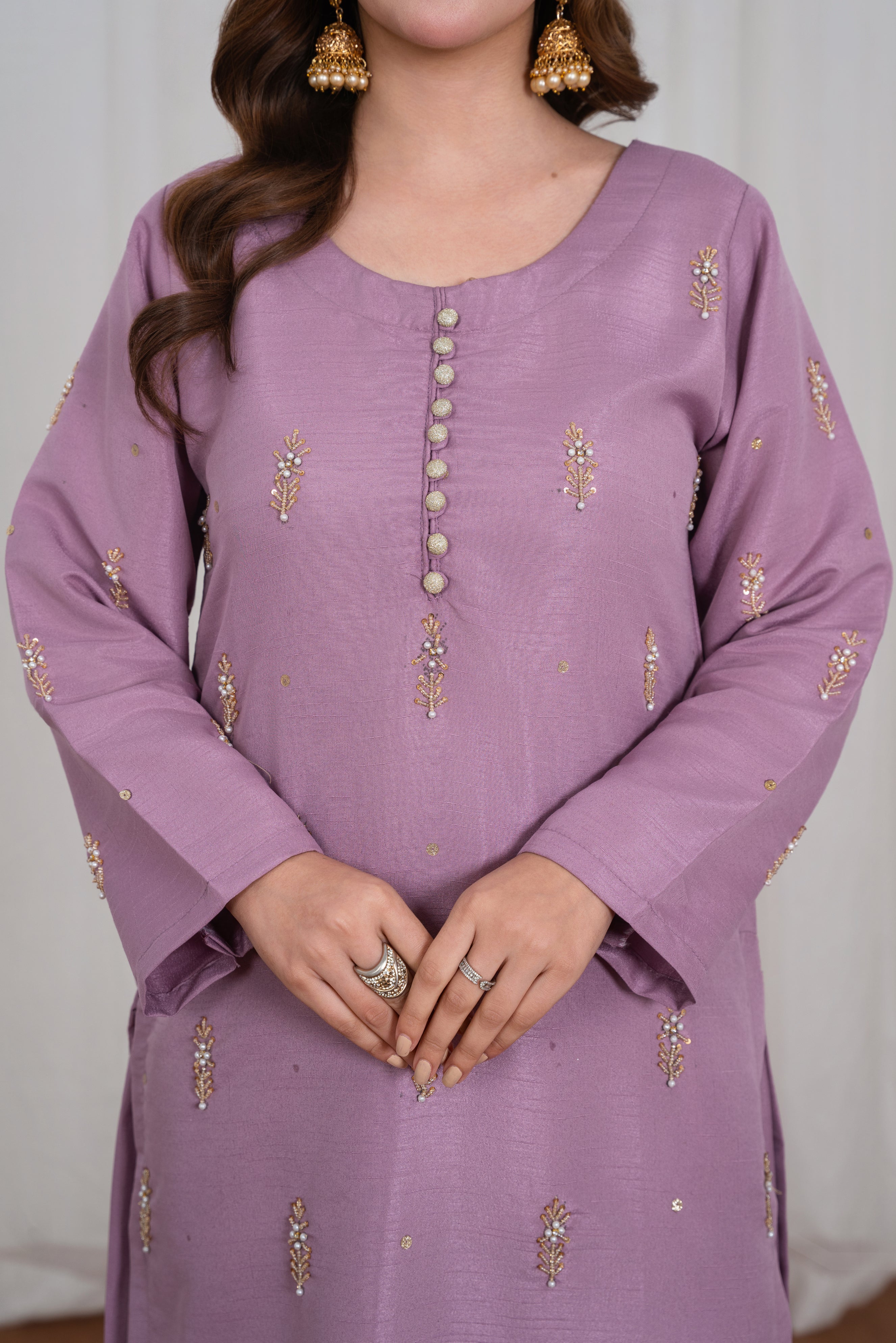 Selin Mauve Pink Long Shirt