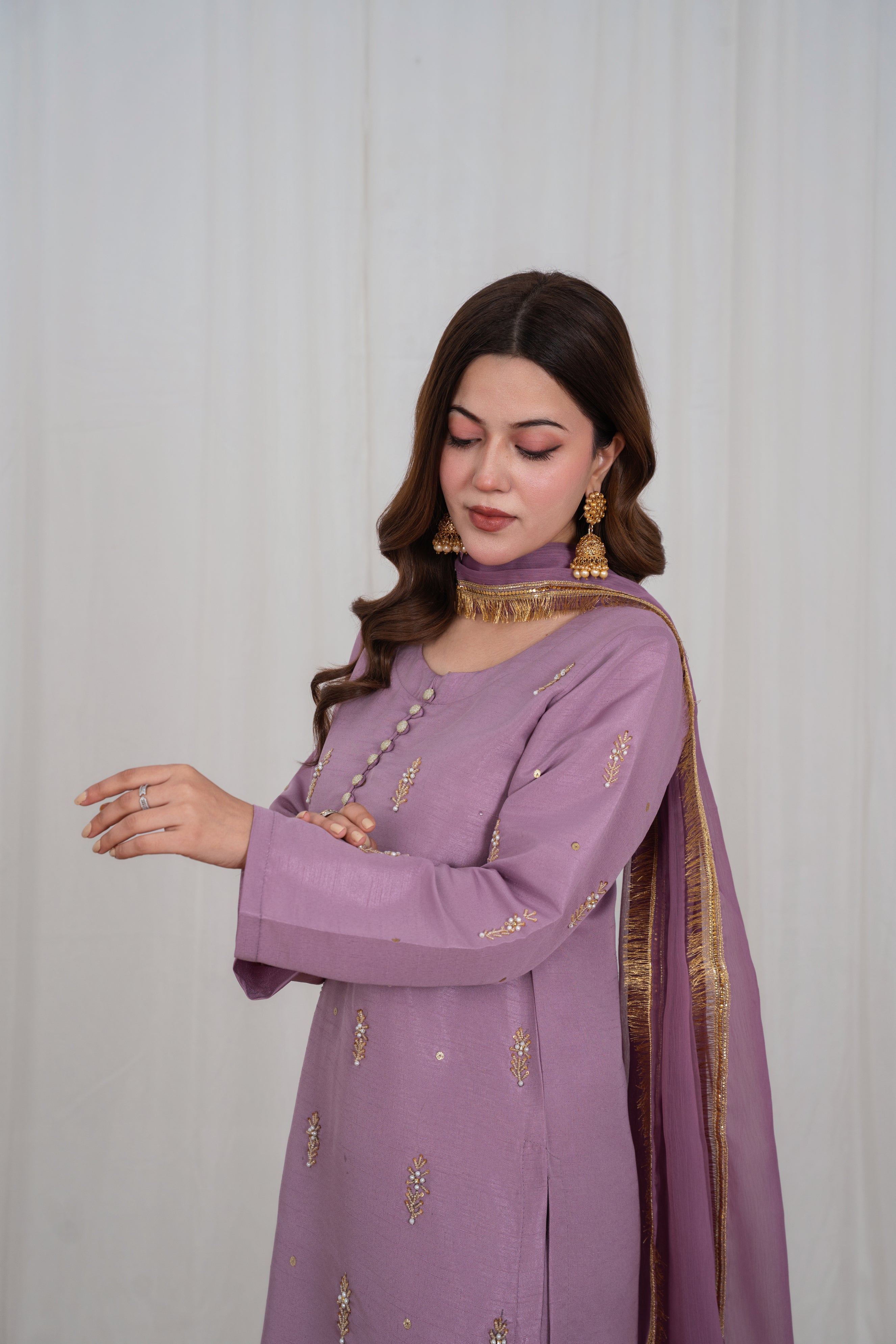 Selin Mauve Pink Long Shirt