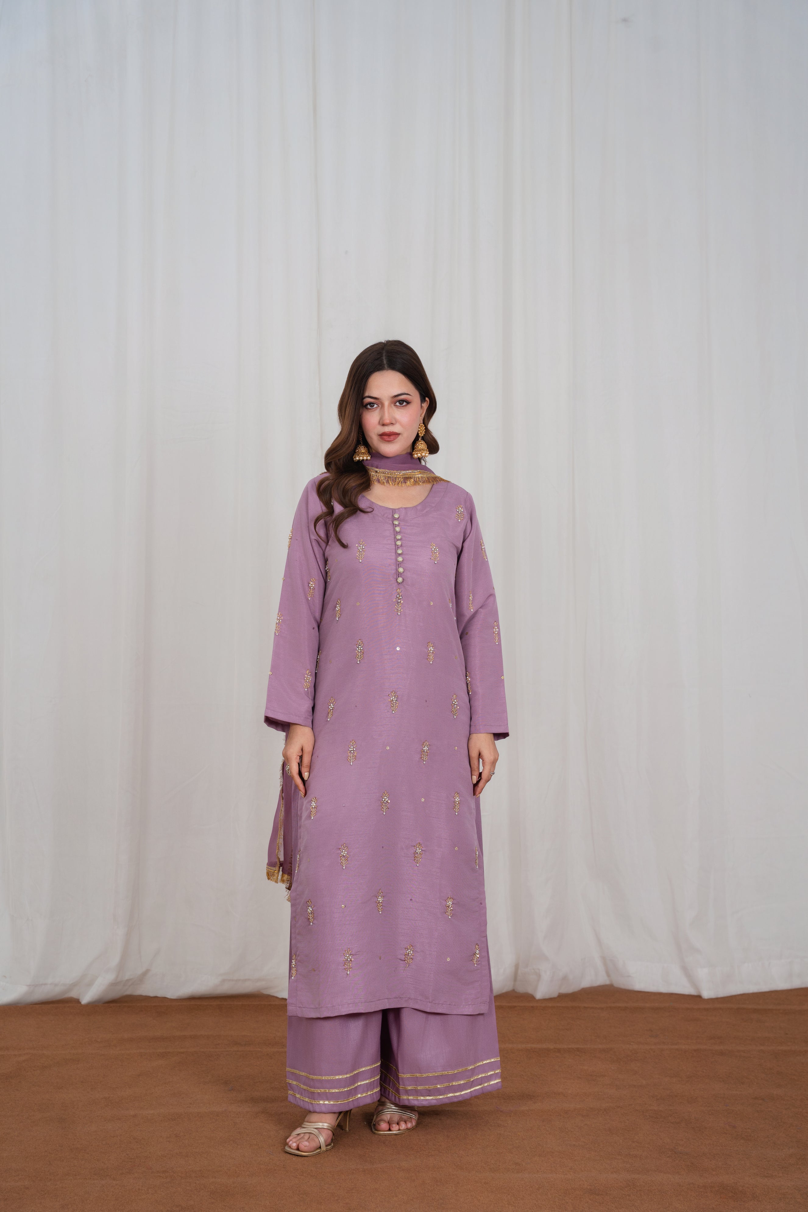 Selin Mauve Pink Long Shirt