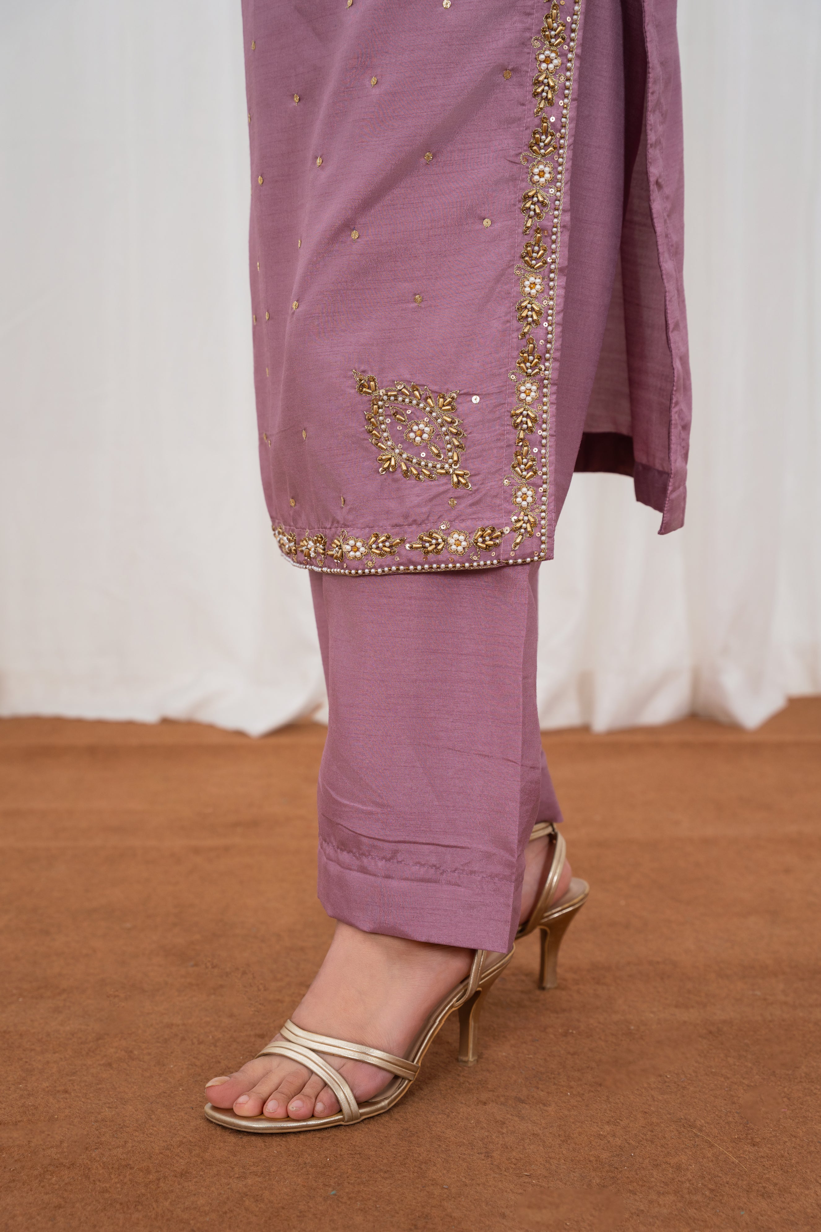 Marium Mauve Shirt Trouser