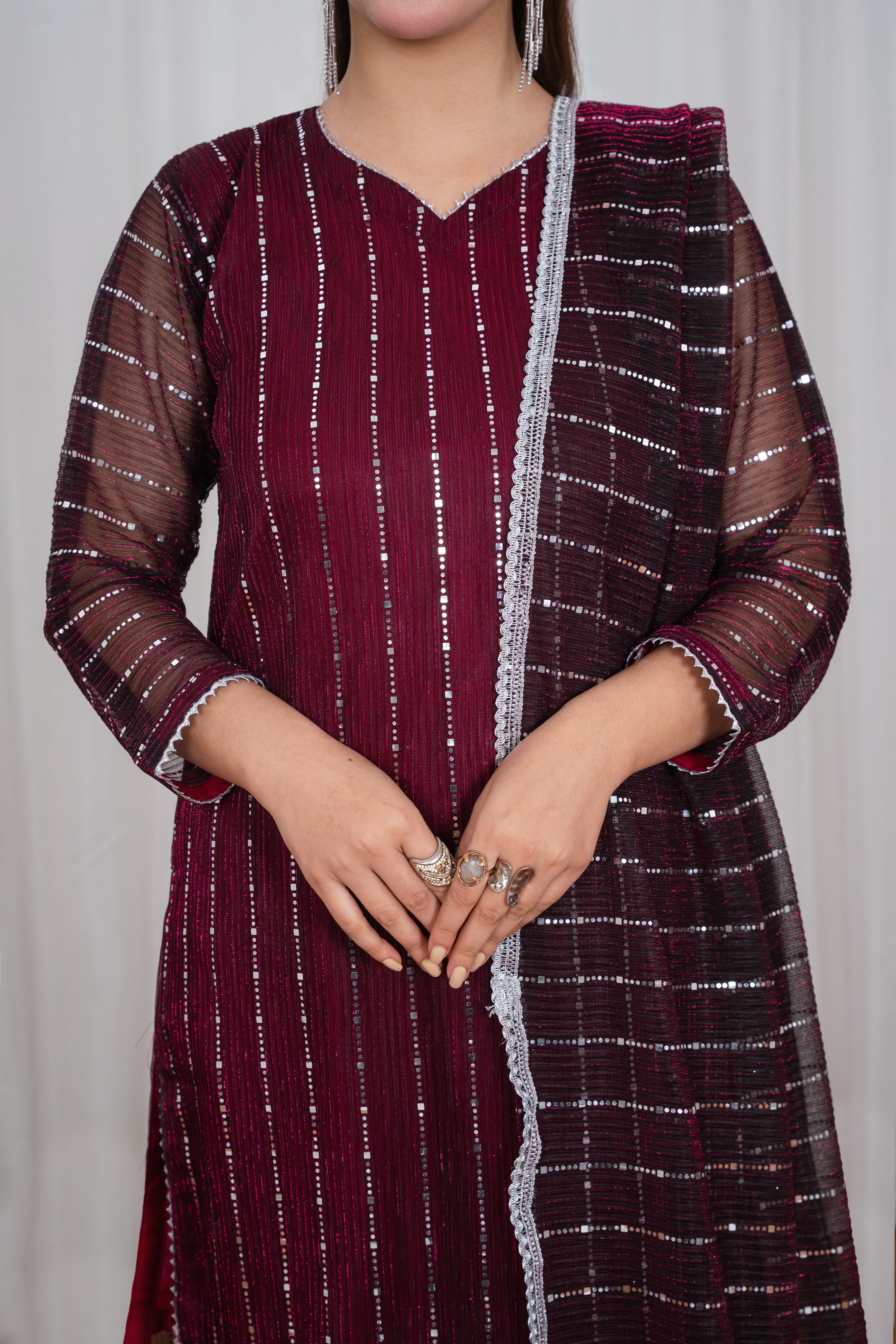 Irem Crimson Wine Moonlight Flapper