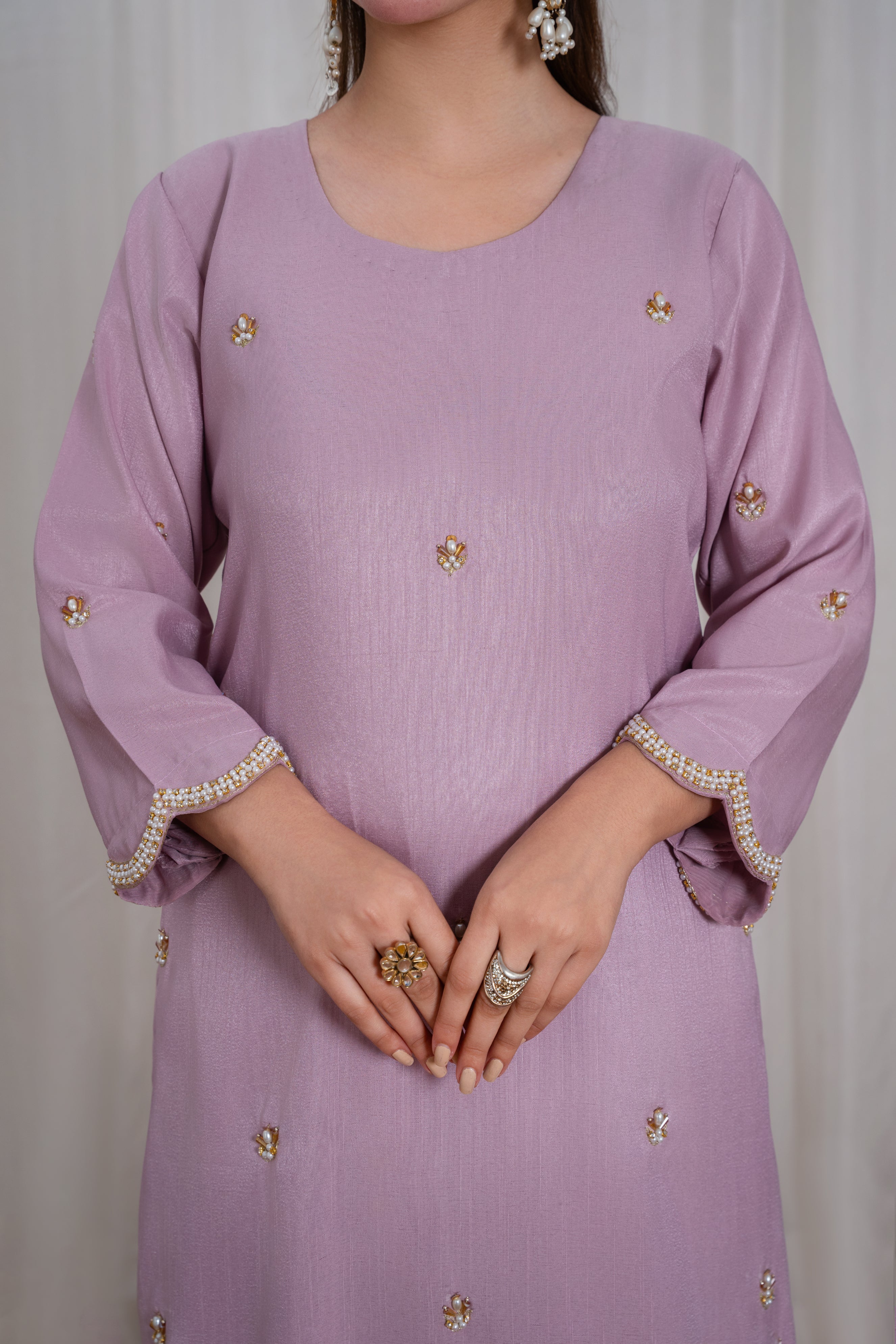 Lina Soft Mauve Farshi Shalwar