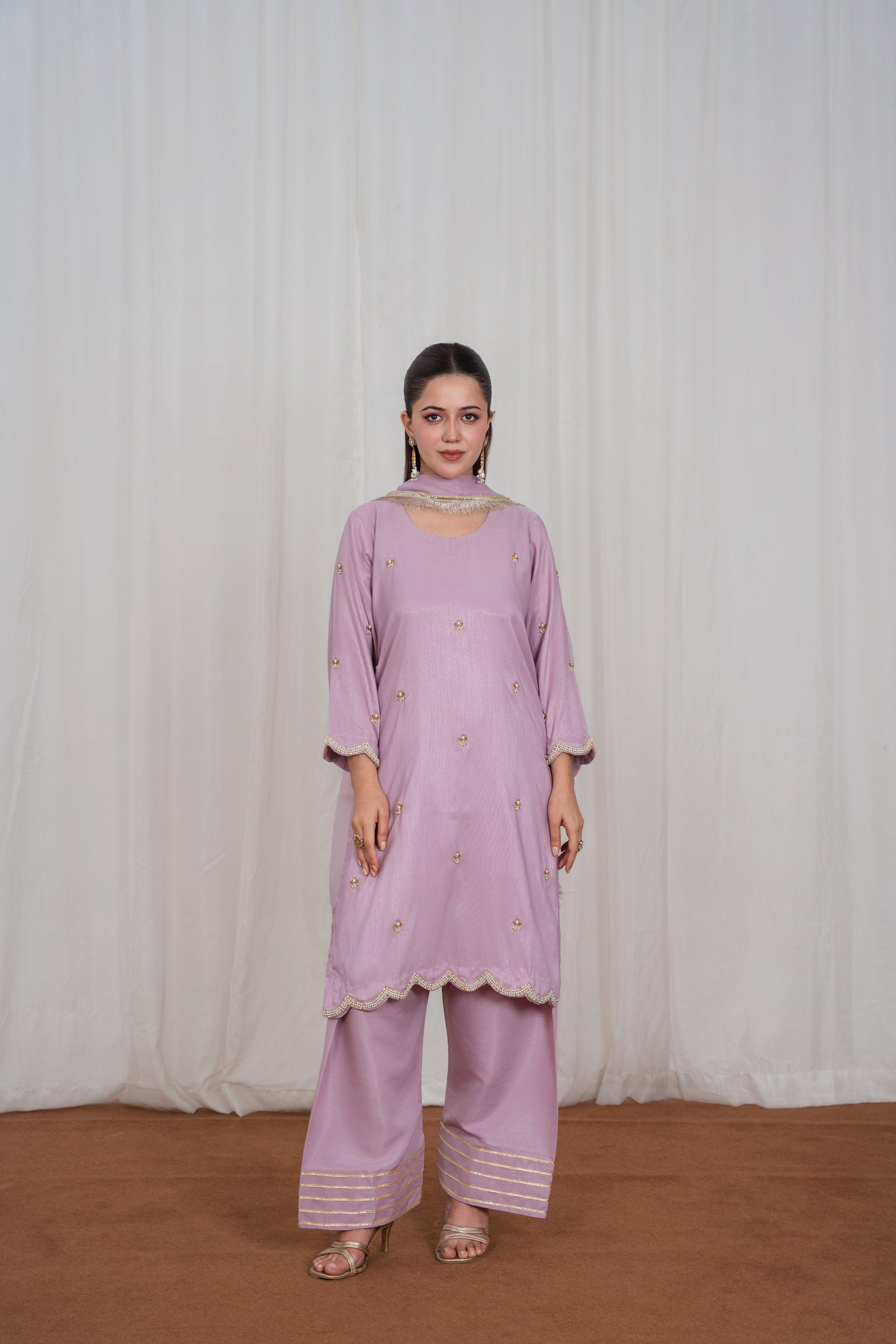 Lina Soft Mauve Farshi Shalwar