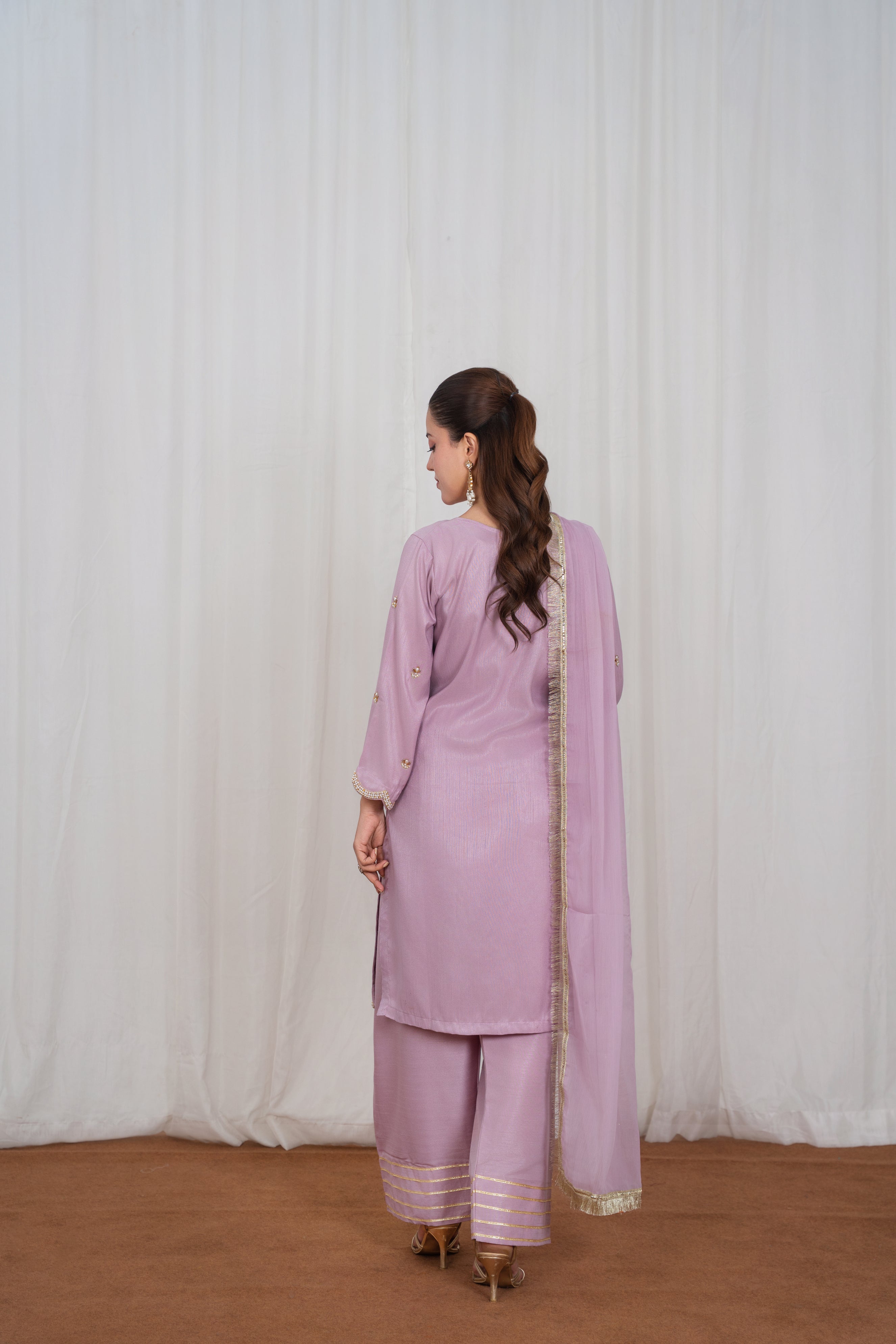 Lina Soft Mauve Farshi Shalwar
