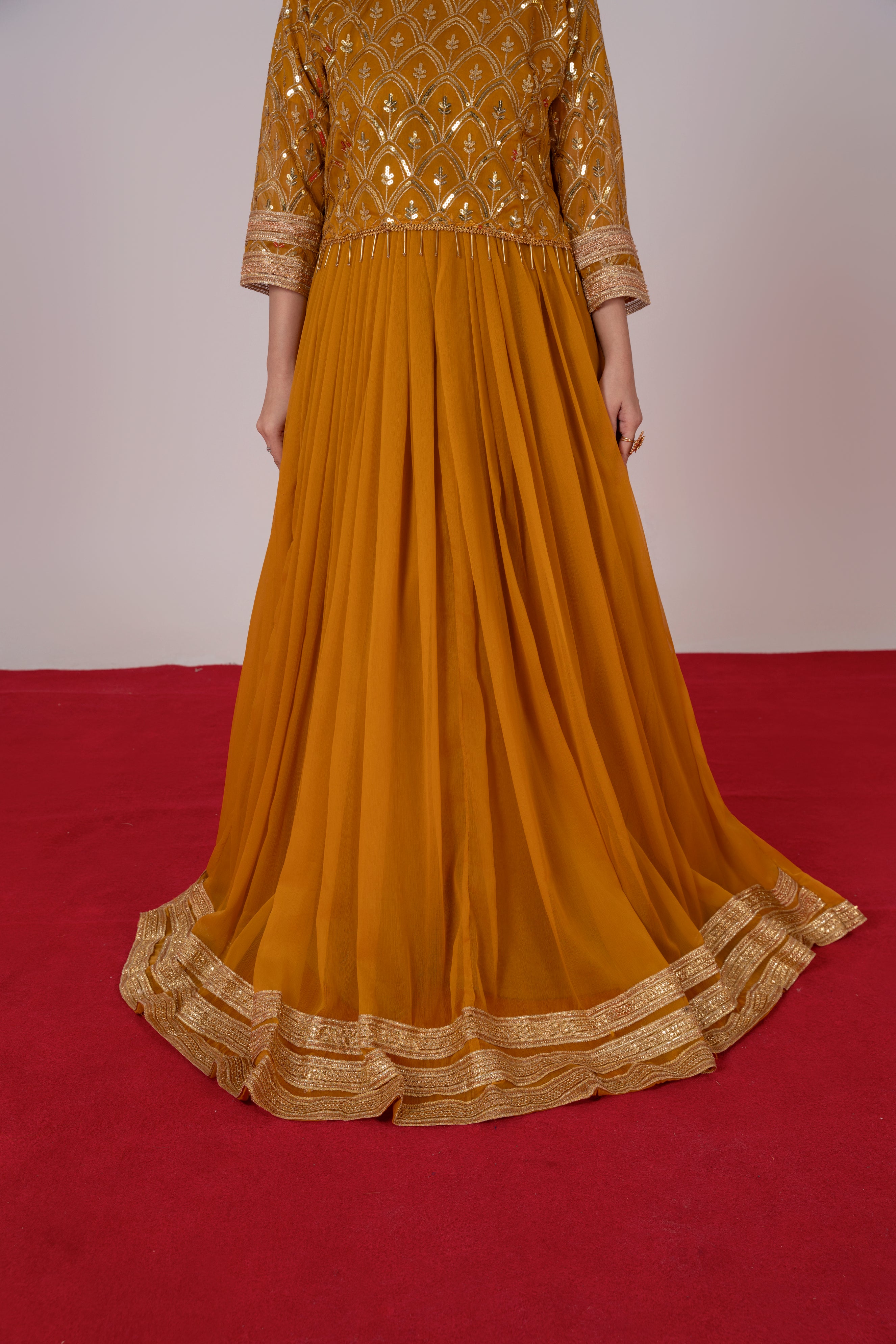 Mehrma Cheddar Mustard Lehnga