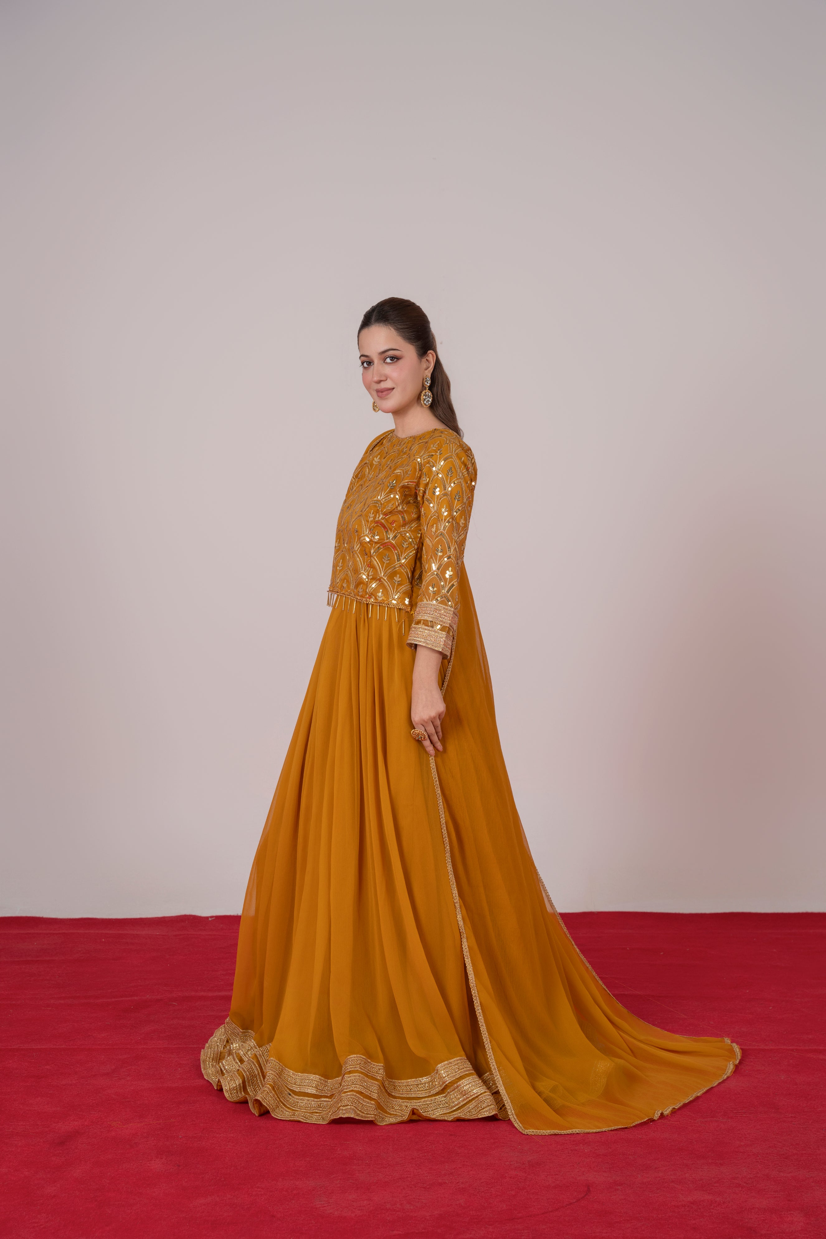 Mehrma Cheddar Mustard Lehnga