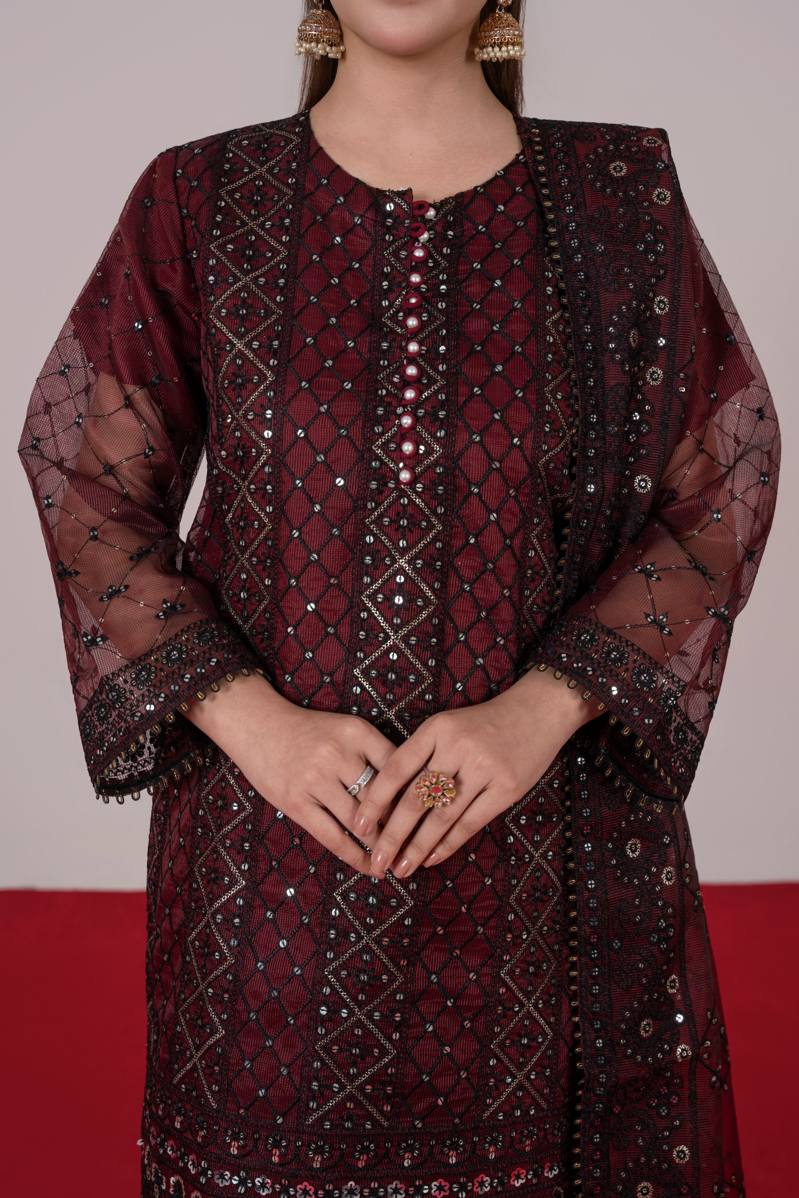 Emre Black Maroon