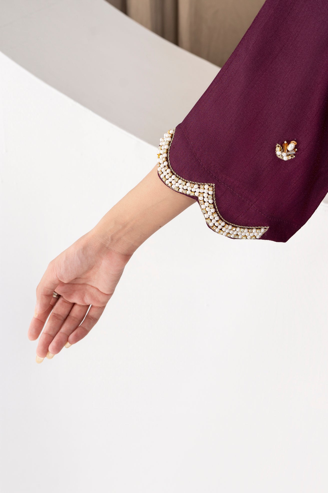 Lina Deep Purple Farshi Shalwar